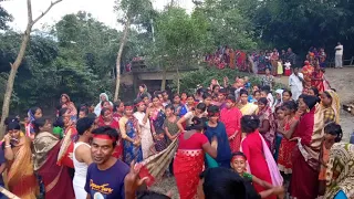 দূর্গা পূজা নাচ।। ডালিম্বা দূর্গা মন্দির, জয়পুরহাট।।