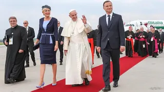 Telewizja Republika - ŚDM - Lądowanie Papieża Franciszka w Krakowie 2016-07-27