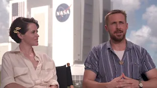 First Man: Ryan Gosling & Claire Foy Official Movie Interview | ScreenSlam