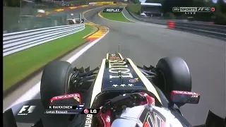 F1 – Kimi Räikkönen mighty through Eau Rouge