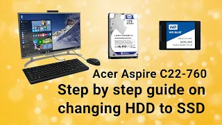 Acer Aspire HDD to SSD change step by step