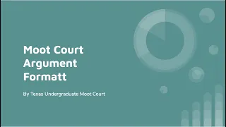 Moot Court Oral Argument Format // Rhetoric of Law