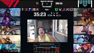 Tyler1 lost it when T1 lost Semifinals vs DWG