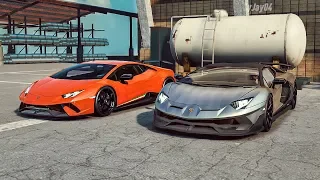 NFS Drag Race | Huracán Performante vs Aventador SVJ | Lamborghini Race!