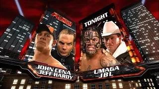 Raw 2008 Jeff Hardy & John Cena Vs JBL & Umaga [Parte 01/02][Español Latino] By Omar & Anunnakilish