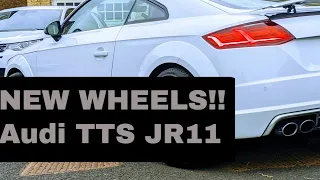 Audi TTS, Japan Racing JR 11 wheels, finally on the car!