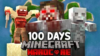 I Survived 100 Days on a ZOMBIE ISLAND in Minecraft...