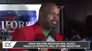 Vince Wilfork Receives Red Jacket Ahead Of Patriots Hall of Fame Induction