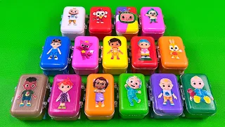 Looking Pinkfong with CLAY in Suitcase, Stars, Seashell,... Coloring! Satisfying ASMR Videos