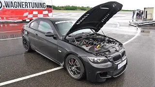 BMW 335i E92 N54 *HUGE TURBO* - Engine Start Up, Accelerations & Drag Racing!