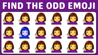 How Good are Your Eyes? Find the ODD One Out Emoji 🧩🔍 Spot the Difference | Emoji Quiz Puzzle