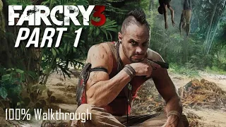 Far Cry 3 100% Walkthrough - Part 1 - Mission: Make A Break For It