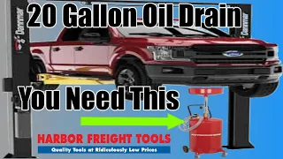 Amazing HFT Pittsburgh 20 Gal Lift Drain Review/Operation #harborfreight
