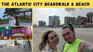 The Atlantic City Boardwalk & Beach