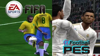FIFA vs PES do PS2 - QUEM É MELHOR ?