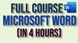 Microsoft Word Tutoring in English 2022 | Microsoft Word from Beginner to expert