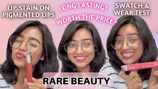 RARE BEAUTY Lip Oil on *PIGMENTED* Lips | Review & Wear Test | Shade Serenity 🌺