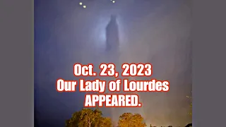 OUR LADY OF LOURDES APPEARED  in the Skies, Above Her Grotto. Witnessed by a Filipino Priest.