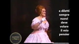 JOAN SUTHERLAND  1975  E' STRANO     da Traviata di Verdi