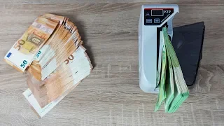 Kleine Geldzählmaschine für Unterwegs! - Zählt Scheine schnell! | Experiment mit Spass