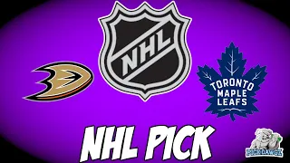 Anaheim Ducks vs Toronto Maple Leafs 1/3/24 NHL Free Pick | NHL Betting Tips