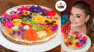 TORTA JARDIM ESPELHADA (com flores comestíveis!) | Gabi Rossi | Bom Gosto