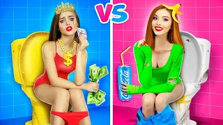 Menina Rica e Impopular vs Menina Pobre e Popular | Tipos Malucos de Meninas por RATATA BOOM