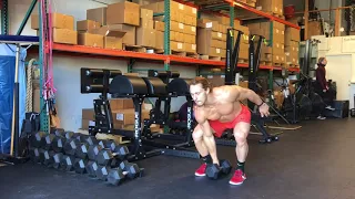 Single Arm DB Power Clean and Jerk