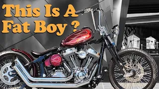 Harley Davidson Fat Boy Transformed Into A Softail Chopper