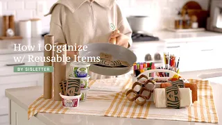 How I Organize with Reusable Items/ Smart Ideas for Recycling without Buying