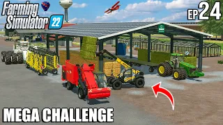 BIG FORAGE Operation - 250k + FEEDING 500 COWS | MEGA Challenge | Farming Simulator 22 | #24