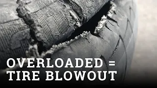 Overloaded = Tire Blowout! [Towing Safety Education]