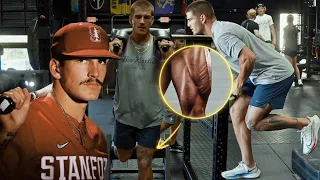 Explosive Leg Day Workout with Top MLB Prospect Brock Jones!