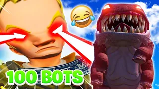 Klombo vs. 100 Bots 🤣🤣