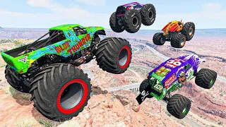 Monster truck vs high jump - car vs mountain - BeamNG.drive