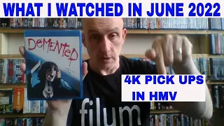 What I watched in June 2022. & 4K pick ups from HMV