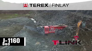 Terex Finlay J-1160 Jaw Crusher in Quarry