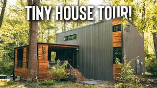 2 Story Family TINY HOUSE TOUR! | Mod Cabin Tiny Home!