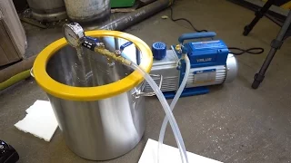 Vacuum experiments with our new vacuum pump