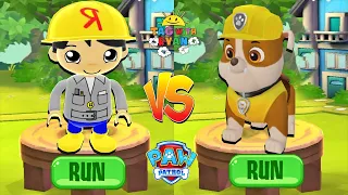 Tag with Ryan - Bulider Ryan vs Tag with PAW Patrol Rubble - Run Gameplay Combo Chase