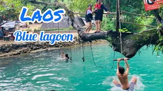 Blue lagoon in Laos ( VangVieng )