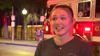 Meredith Barckert describes escape from University of Cincinnati dorm fire
