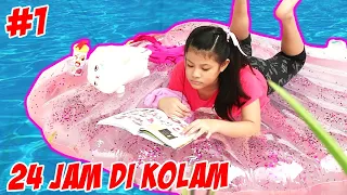 24 JAM DI DALAM KOLAM RENANG DEPAN RUMAH - Part 1 | Vlog & Drama Lucu | CnX Adventurers