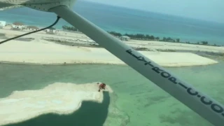 Seaplane takeoff  from Bimini, Bahamas