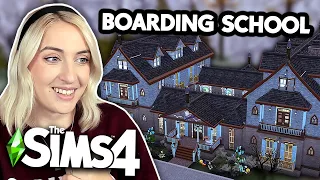 i built a boarding school to replace the sims 4's high school