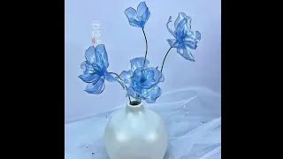 Make Crystal Flowers 💐 with plastic Bottles #viral #youtubeshorts #lifehacks #ARTrickyshorts