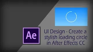 UI/Micro interaction animation tutorial | After EffectsTutorial | Stylish loading circle