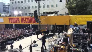 Elton John at the Tower Records- West Hollywood #EJAFOscars 2016 Jamming