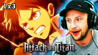 Anime Newbie Reacts to Attack On Titan 1x3