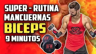 🔴 RUTINA BICEPS 9 MINUTOS 1 || 💪🏻 MANCUERNAS [FUNCIONA ✅]